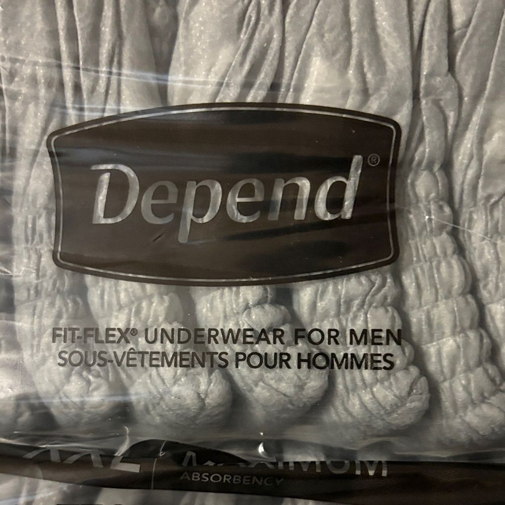 Gray Fit-Flex Underwear for Men by DEPEND